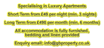Property letting and service apartments in Birmingham.